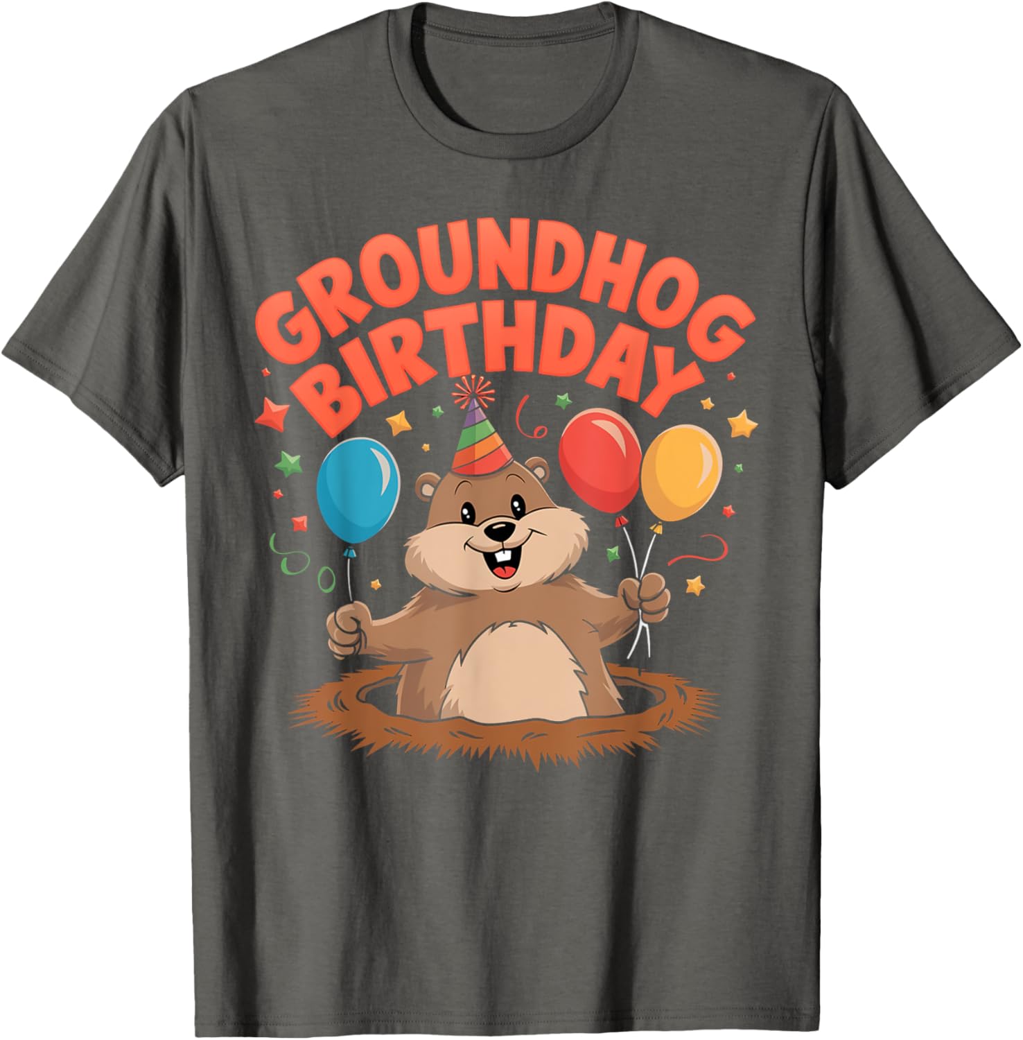 Cute Groundhog Day Birthday T-Shirt for February 2 Celebrations - 2