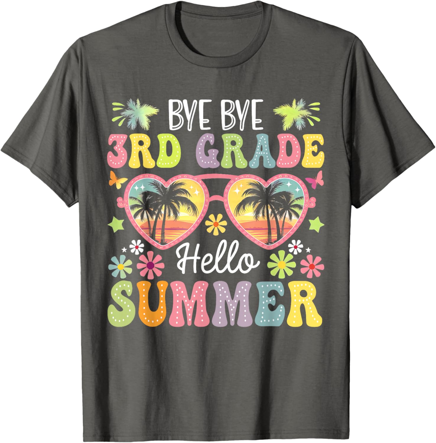 Goodbye 3rd Grade Hello Summer Kids T-Shirt for Boys Last Day of School - 6