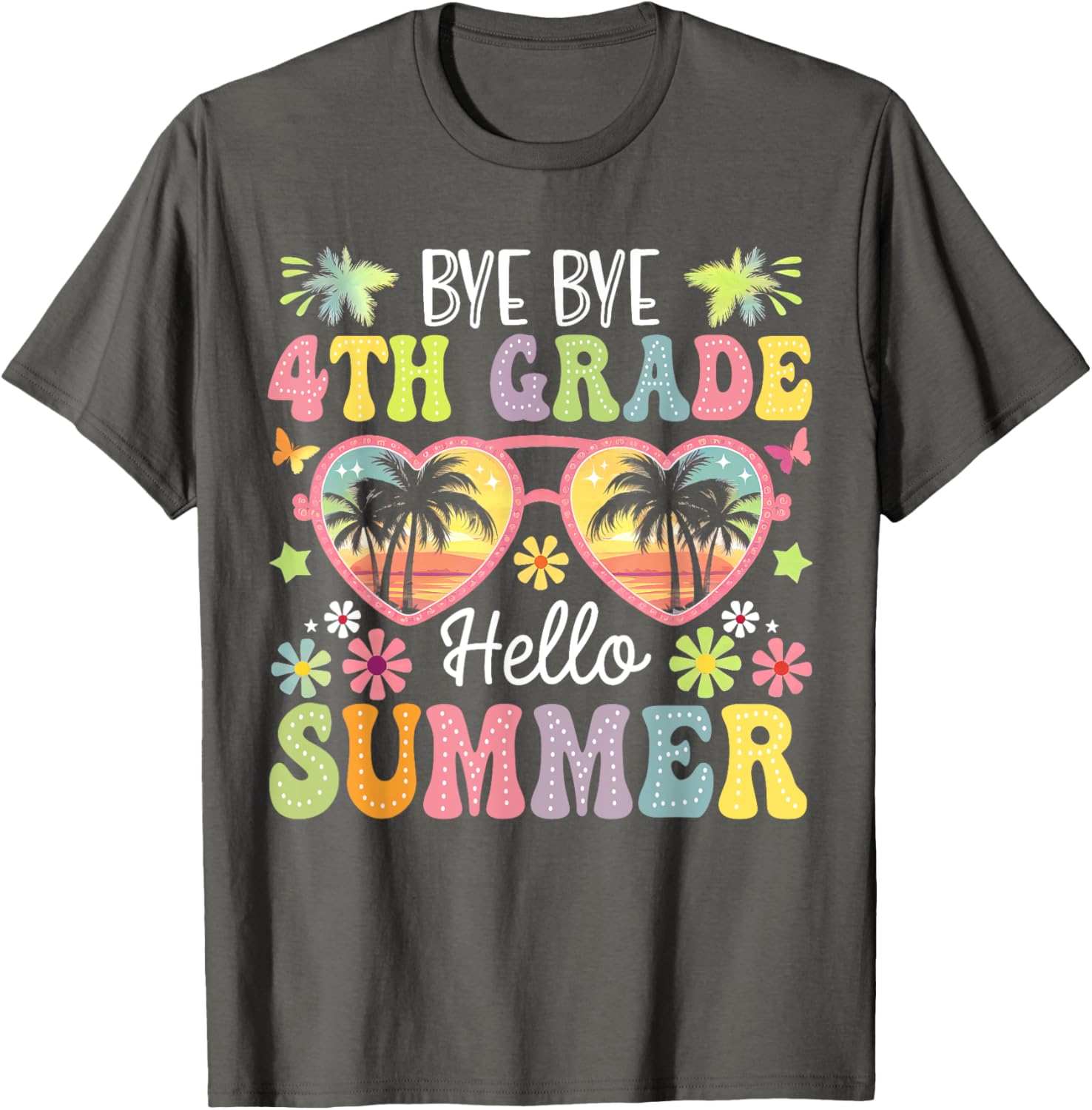 Goodbye 4th Grade Hello Summer Kids T-Shirt for Boys - Fun Last Day Style - 6