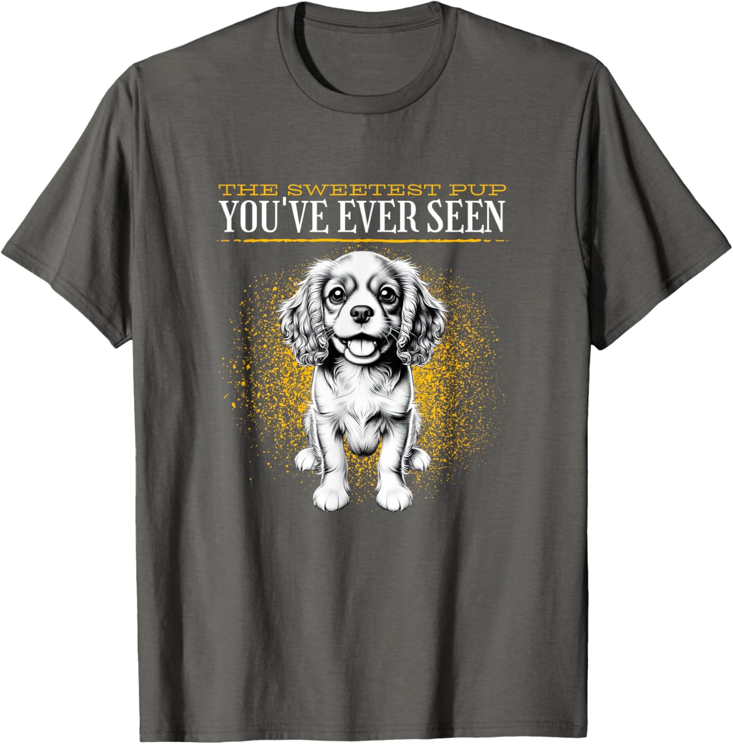 Cute Cavalier King Charles Spaniel Puppy T-Shirt for Dog Lovers - 6