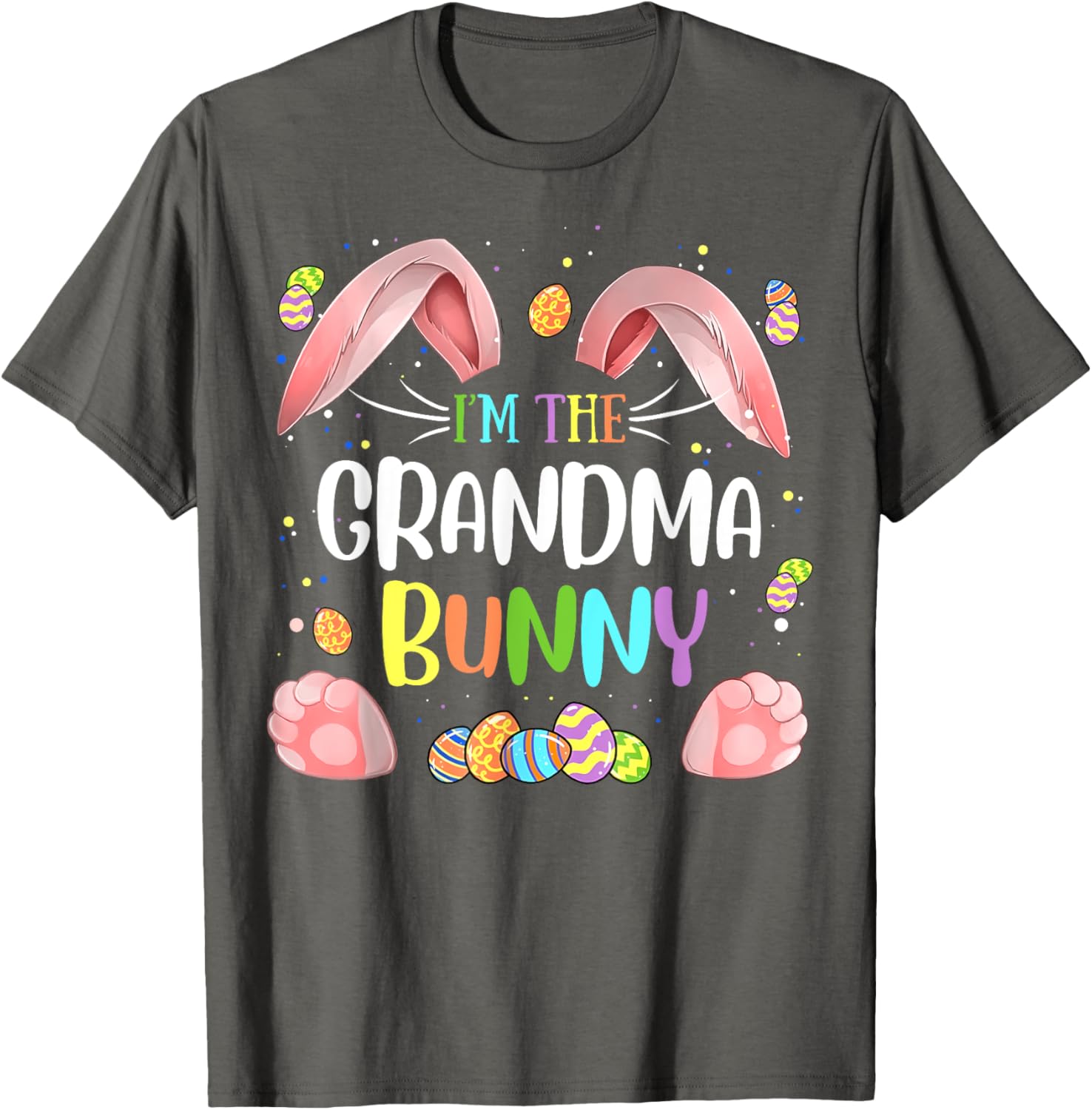 Cute Grandma Bunny Matching Family Easter T-Shirt for Holiday Fun - 12
