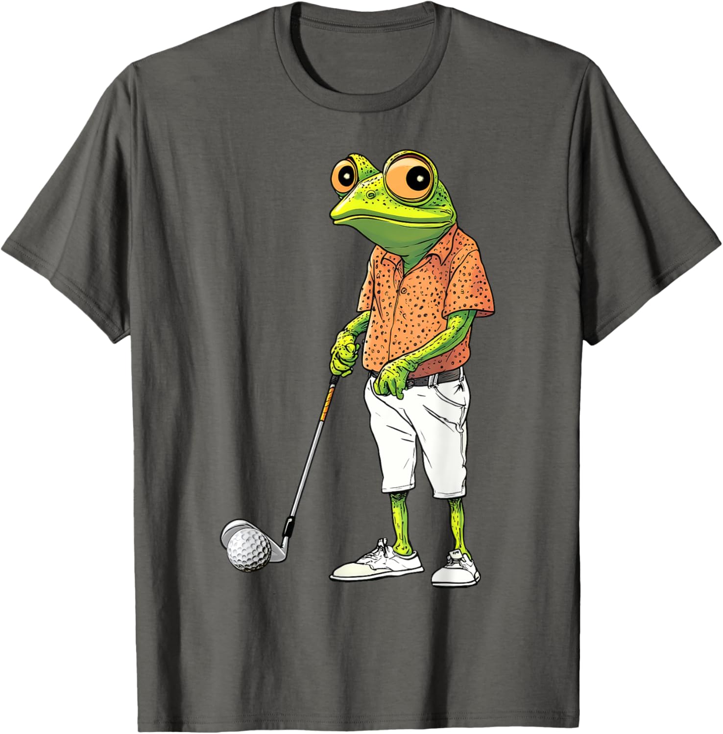 Cute Frog Golf Player T-Shirt for Golf Lovers and Animal Fans - 17