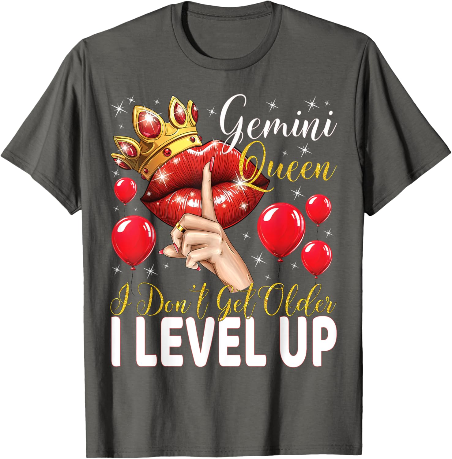Gemini Queen Level Up Birthday T-Shirt for Fun Celebrations - 2