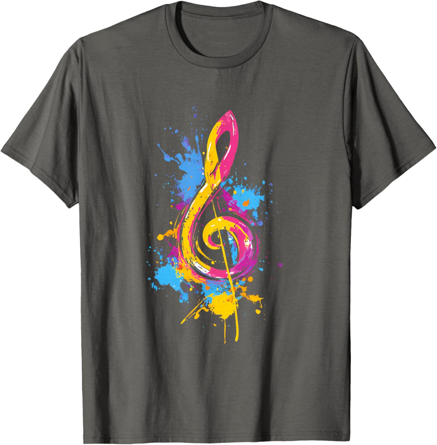 Colorful Treble Clef T-Shirt for Music Lovers - Fun Musical Tee - 6