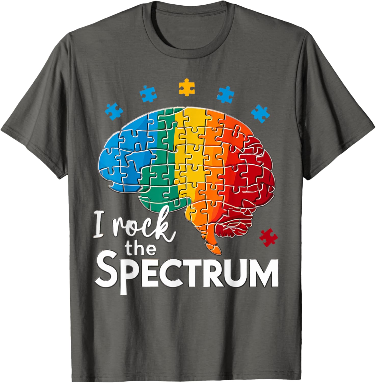 Cute Autism Awareness T-Shirt for Toddlers I Rock The Spectrum Design - 23