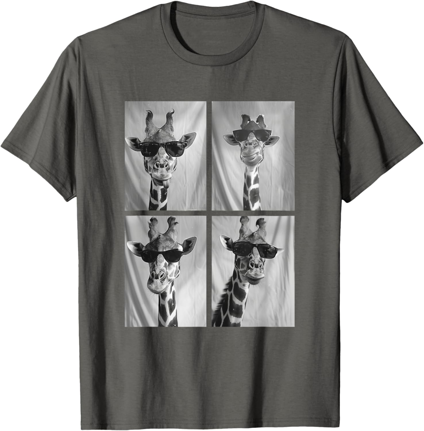 Cute Giraffe in Sunglasses Cool African Hipster T-Shirt for Animal Lovers - 16