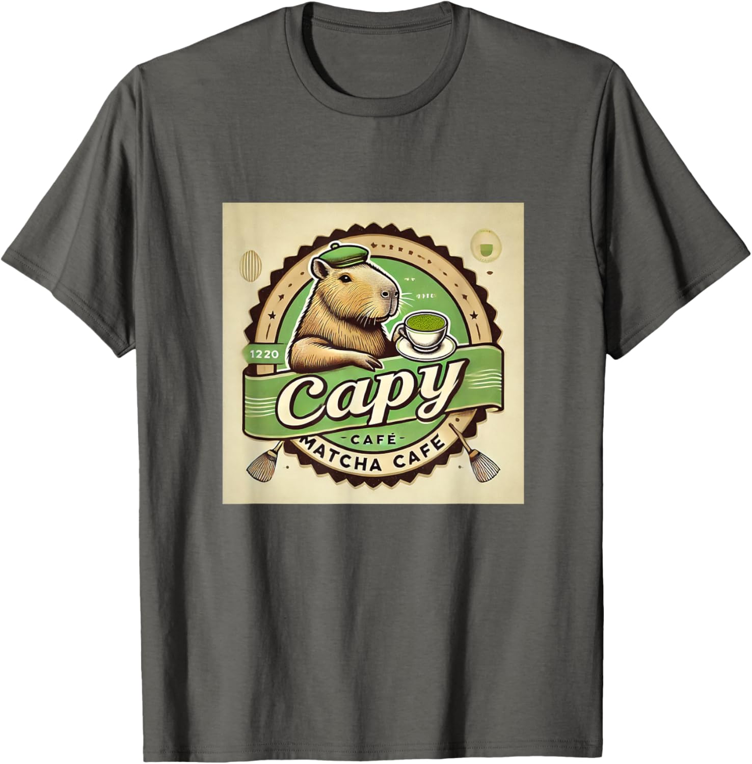 Capybara Cafe Coffee and Tea Lover T-Shirt for Animal Enthusiasts - 7