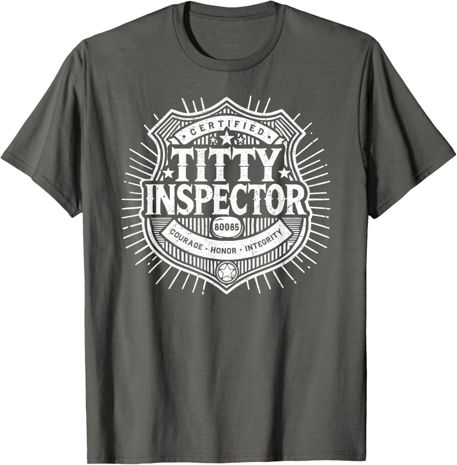 Funny Certified Titty Inspector T-Shirt for Adult Humor Lovers - 6