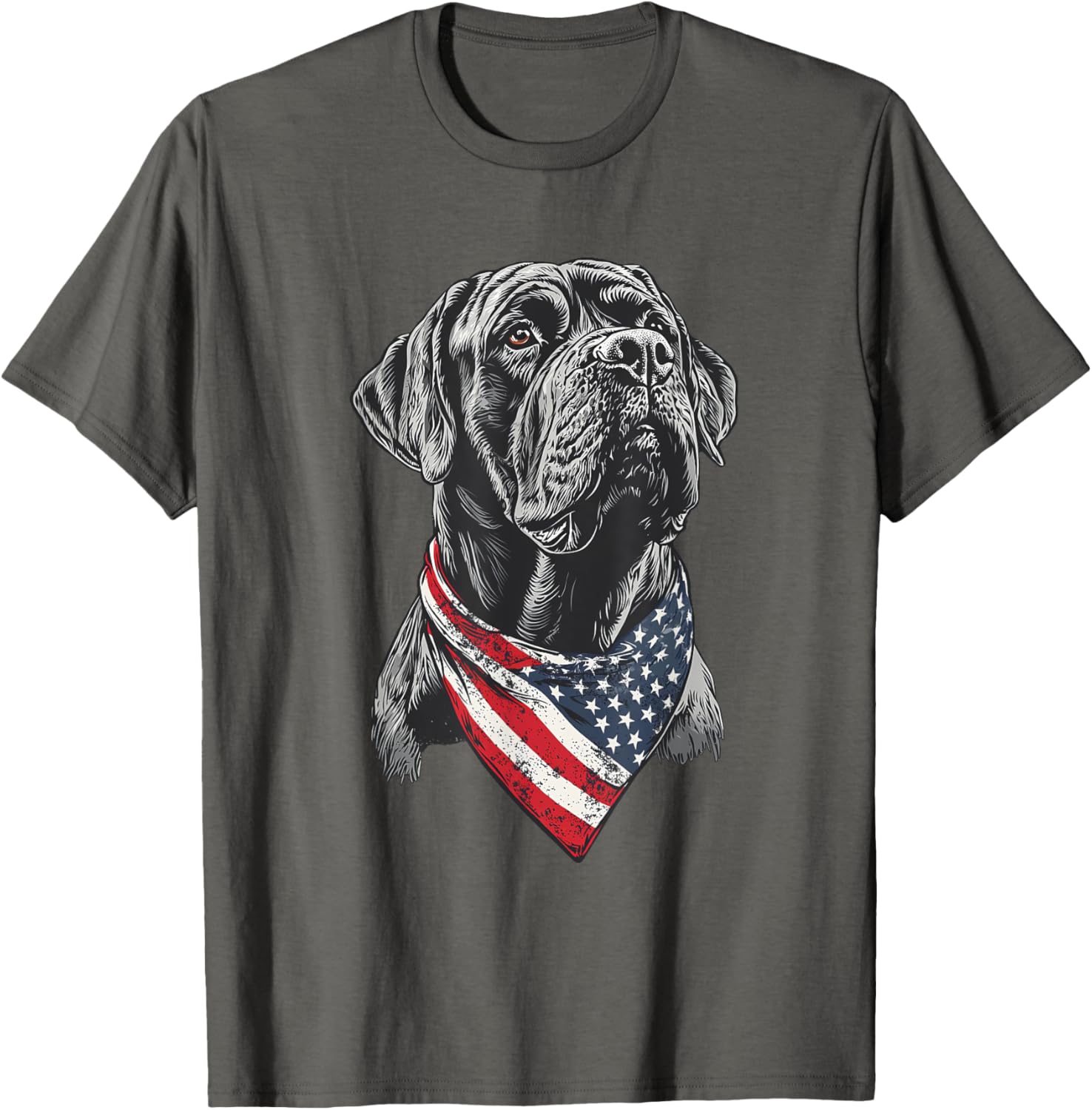 English Mastiff American Flag T-Shirt for Dog Lovers and Patriotism - 3