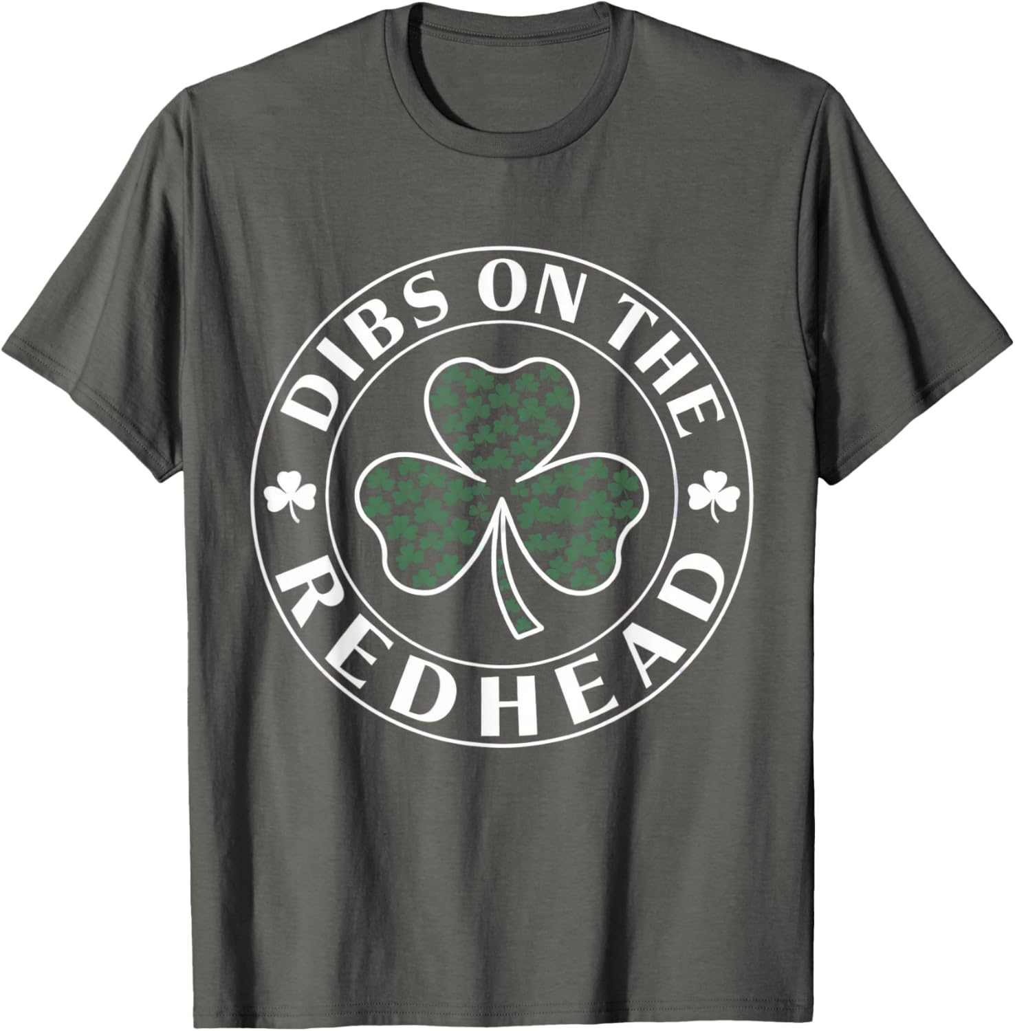 Funny Irish St Patricks Day Shamrock Dibs on the Redhead T-Shirt - 14
