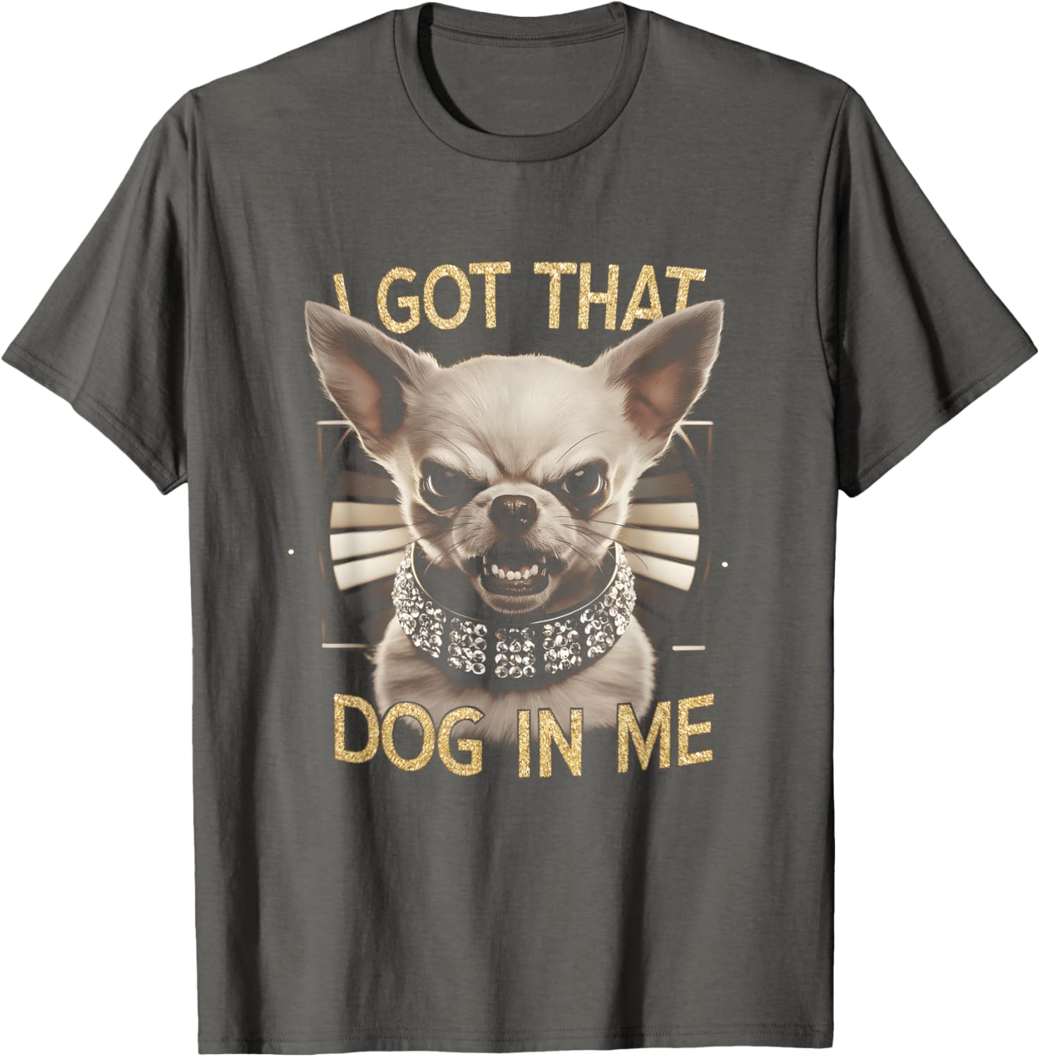 Funny Chihuahua T-Shirt with Angry Face for Dog Lovers Gift - 14