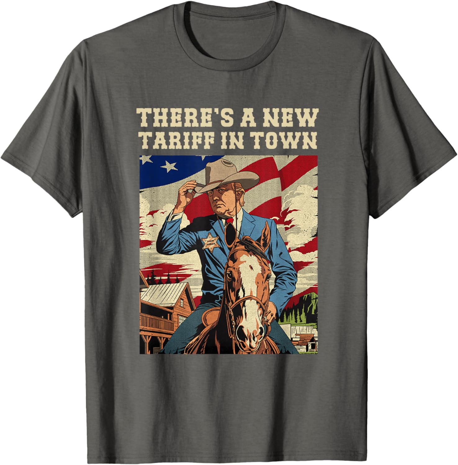 Cool There's A New Tariff In Town T-Shirt for Fun Casual Wear - 18