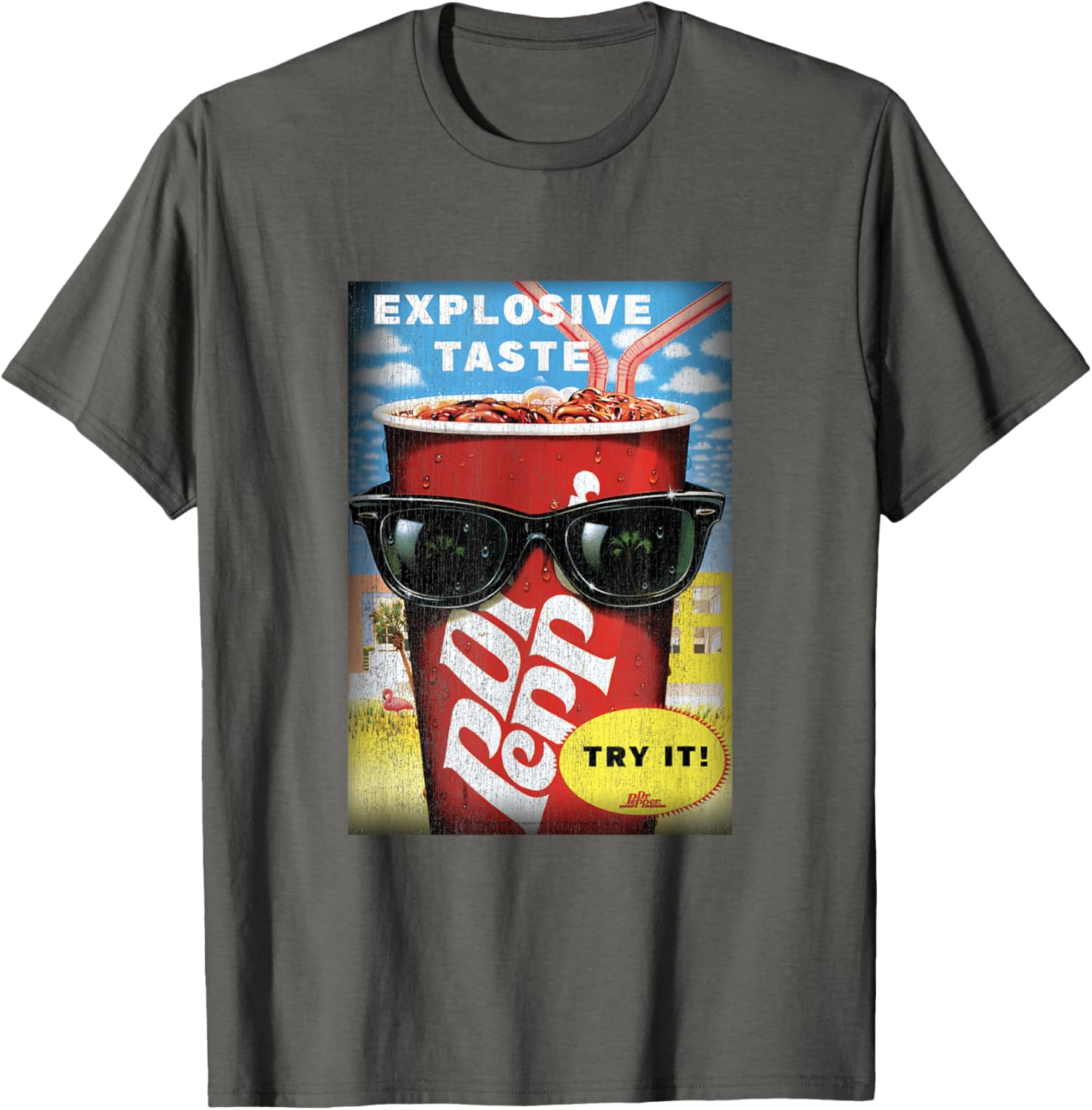 Dr. Pepper Vintage Panel T-Shirt for Explosive Taste Lovers - 2