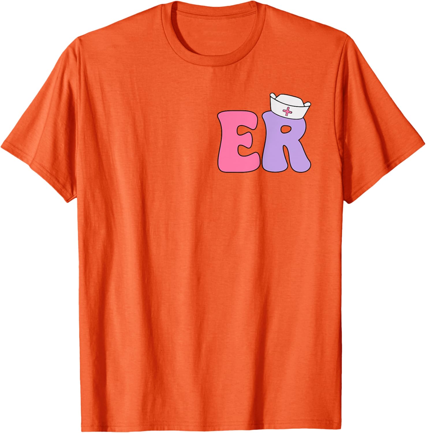 Emergency Nurse T-Shirt for ER Professionals Dual-Sided Design Apparel - 14