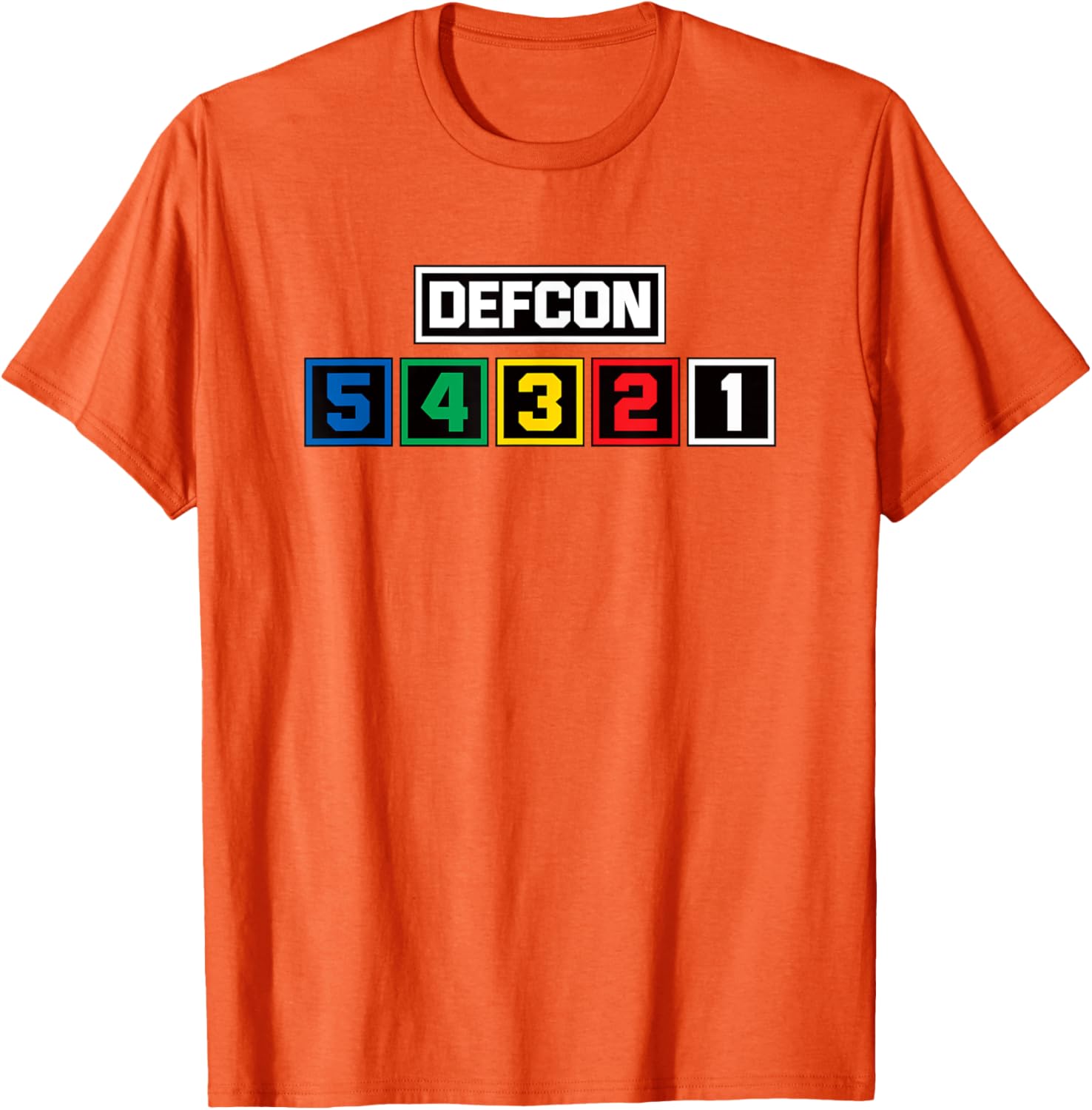 Defcon Alert T-Shirt US Defense Readiness Condition Light Meter Design - 20