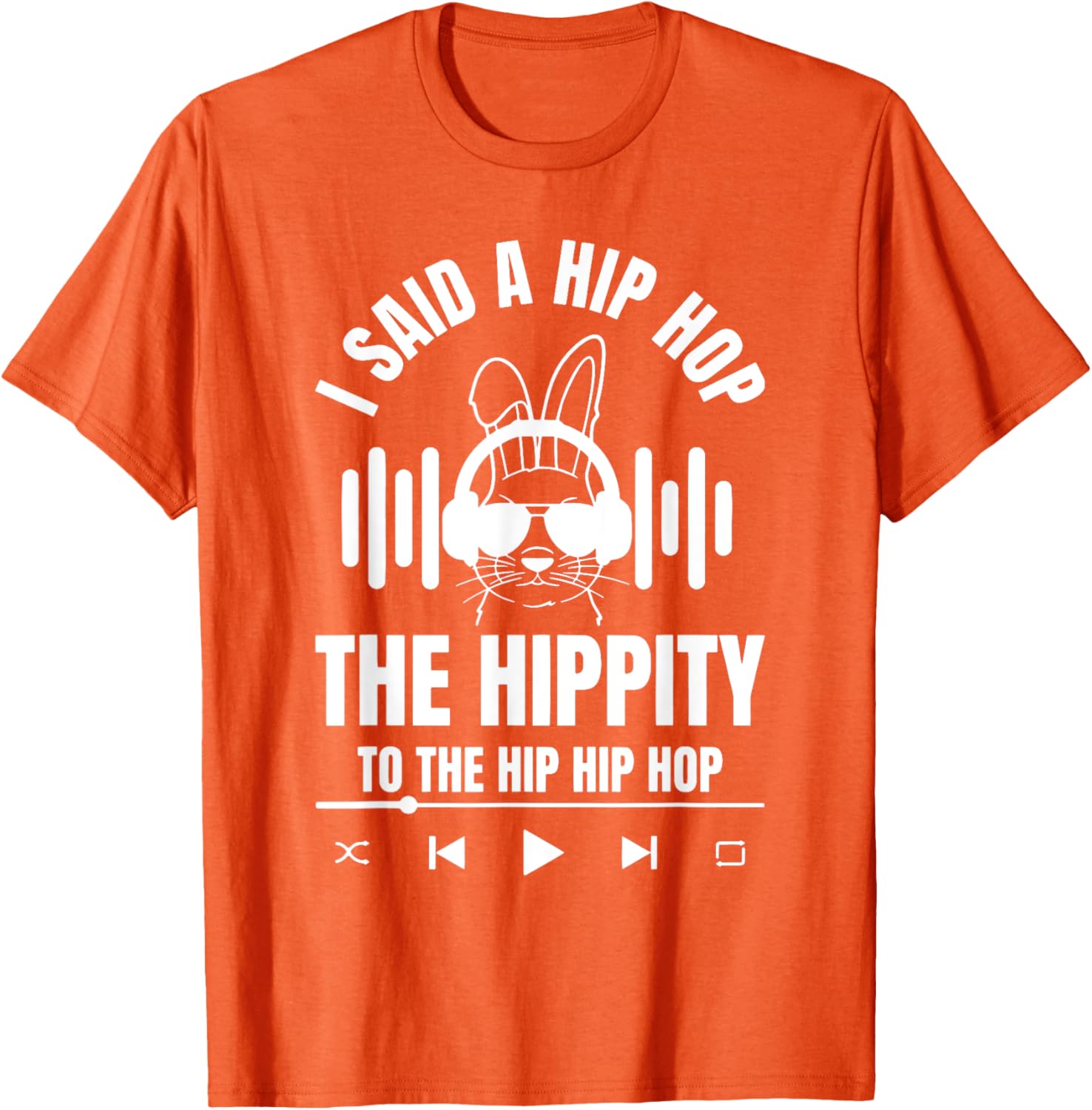 Funny Hip Hop Bunny Easter T-Shirt for Trendy Holiday Style - 18