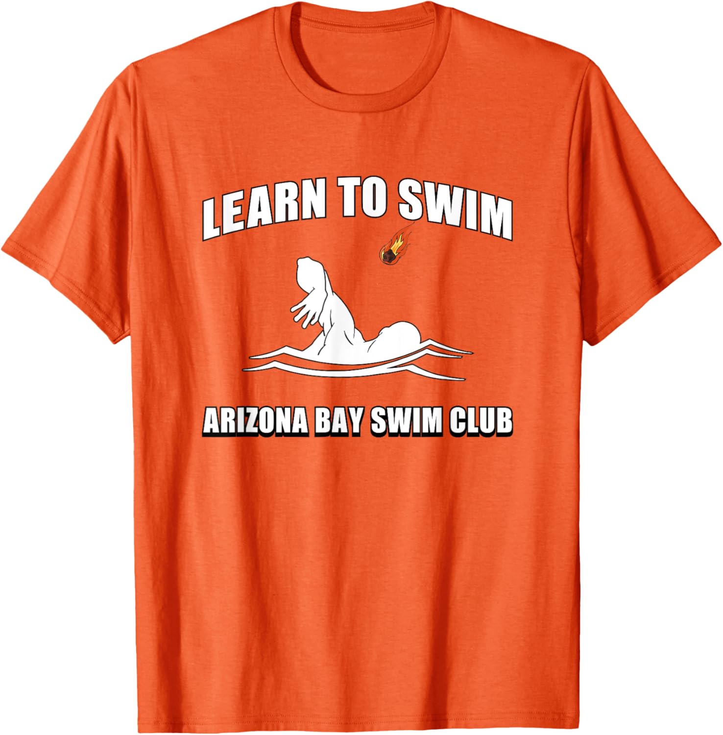 Funny Learn To Swim T-Shirt for Arizona Bay Swim Club Fans - 16