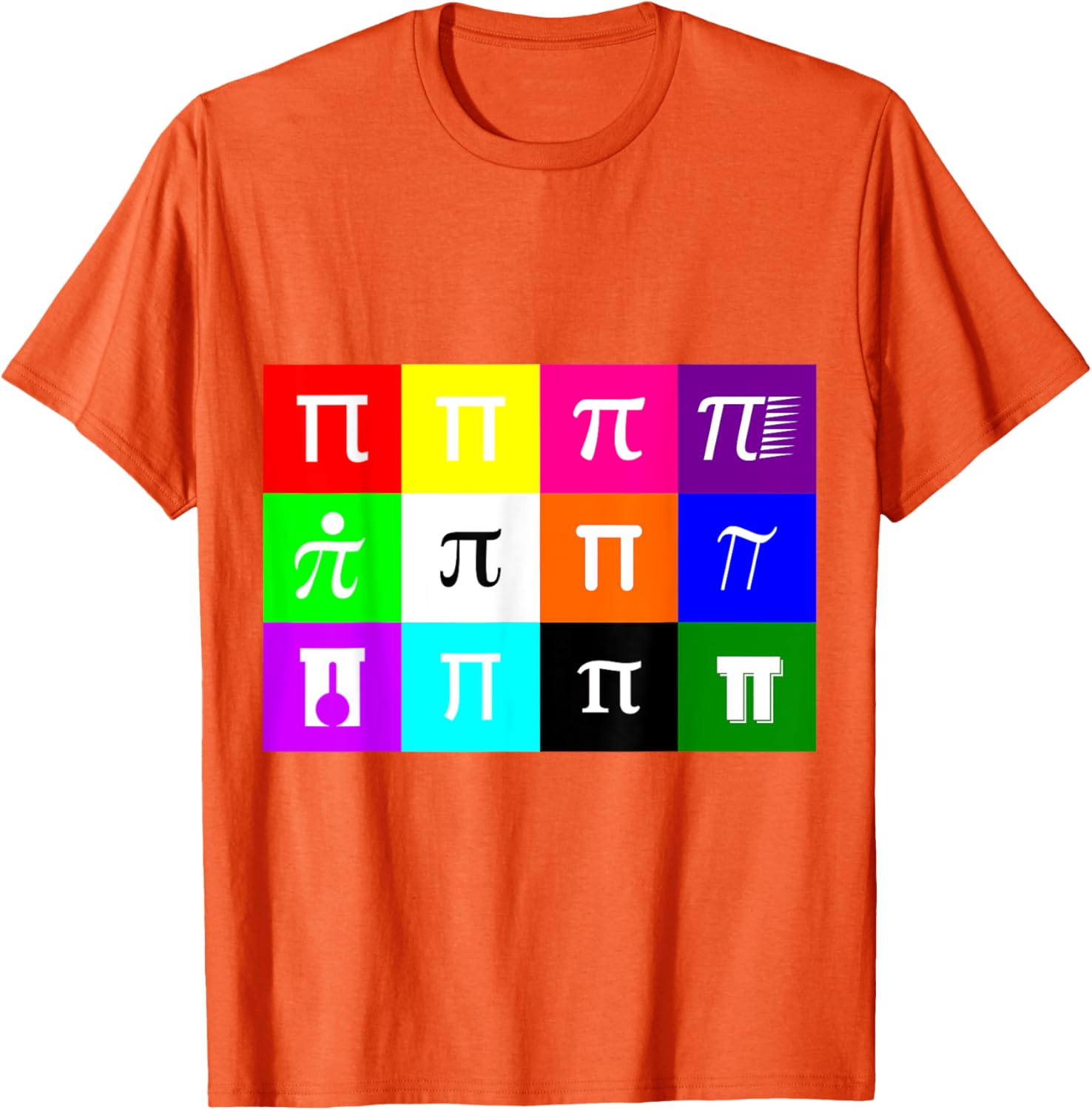 Colorblock Happy Pi Day T-Shirt for Math Geometry Nerds and Geeks - 25