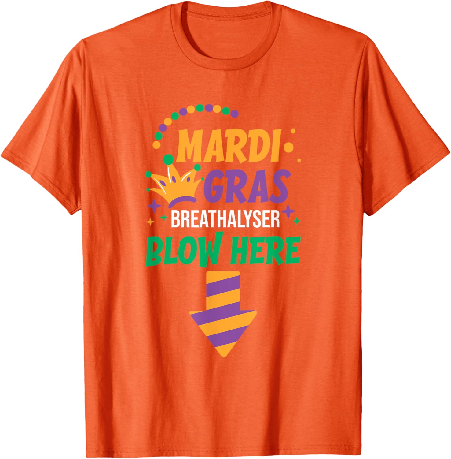 Funny Mardi Gras Breathalyser T-Shirt for Men - Festive Adult Clothing - 14