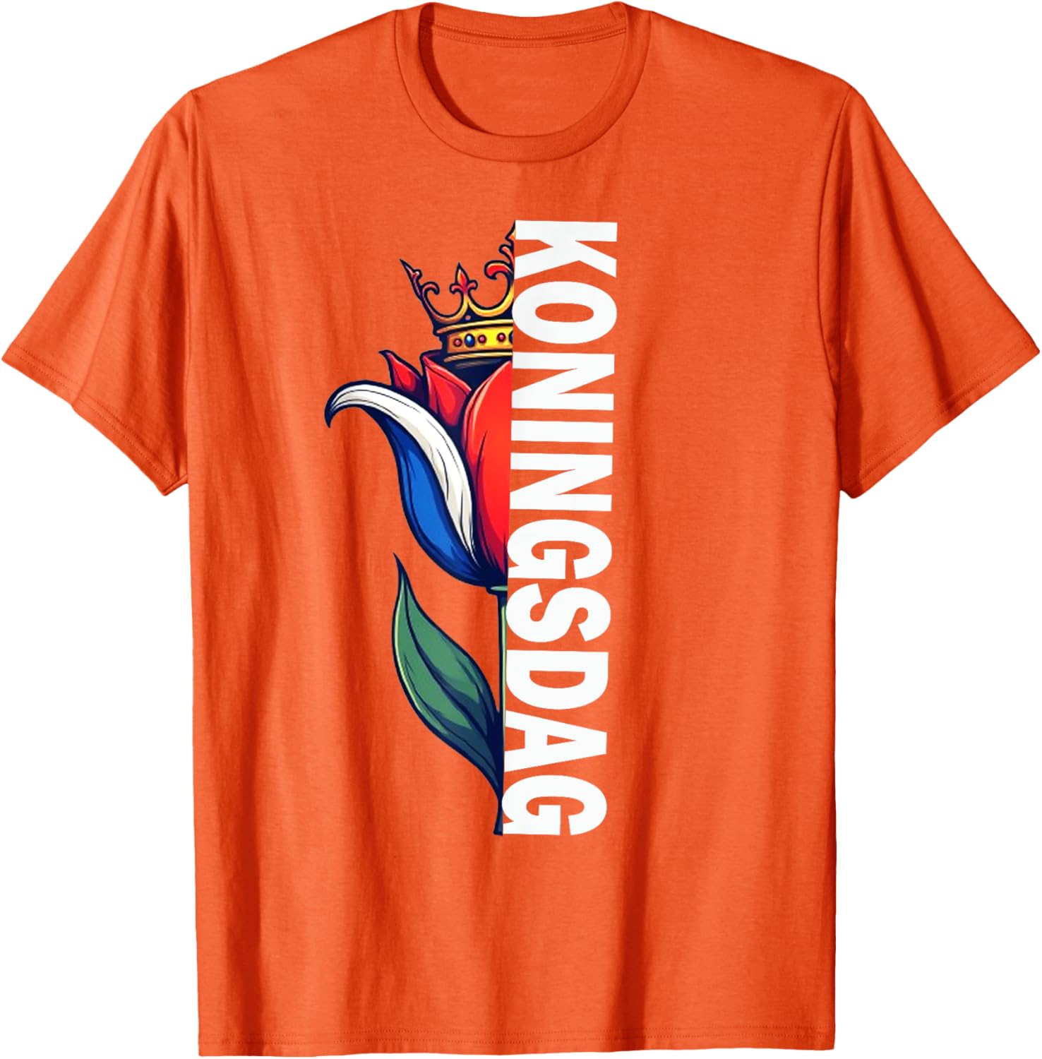 Funny Crown T-Shirt for Koningsdag 2025 Celebrate Kings Day in Amsterdam - 1
