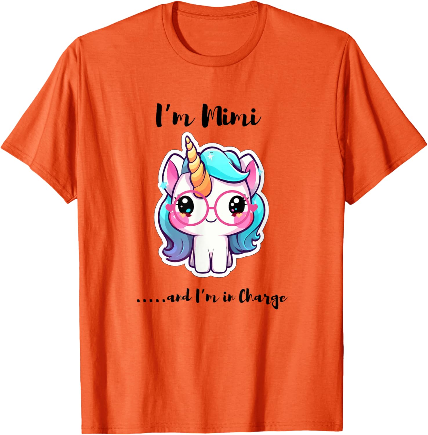 Funny I'm Mimi and I'm in Charge Unicorn T-Shirt for Kids and Adults - 13