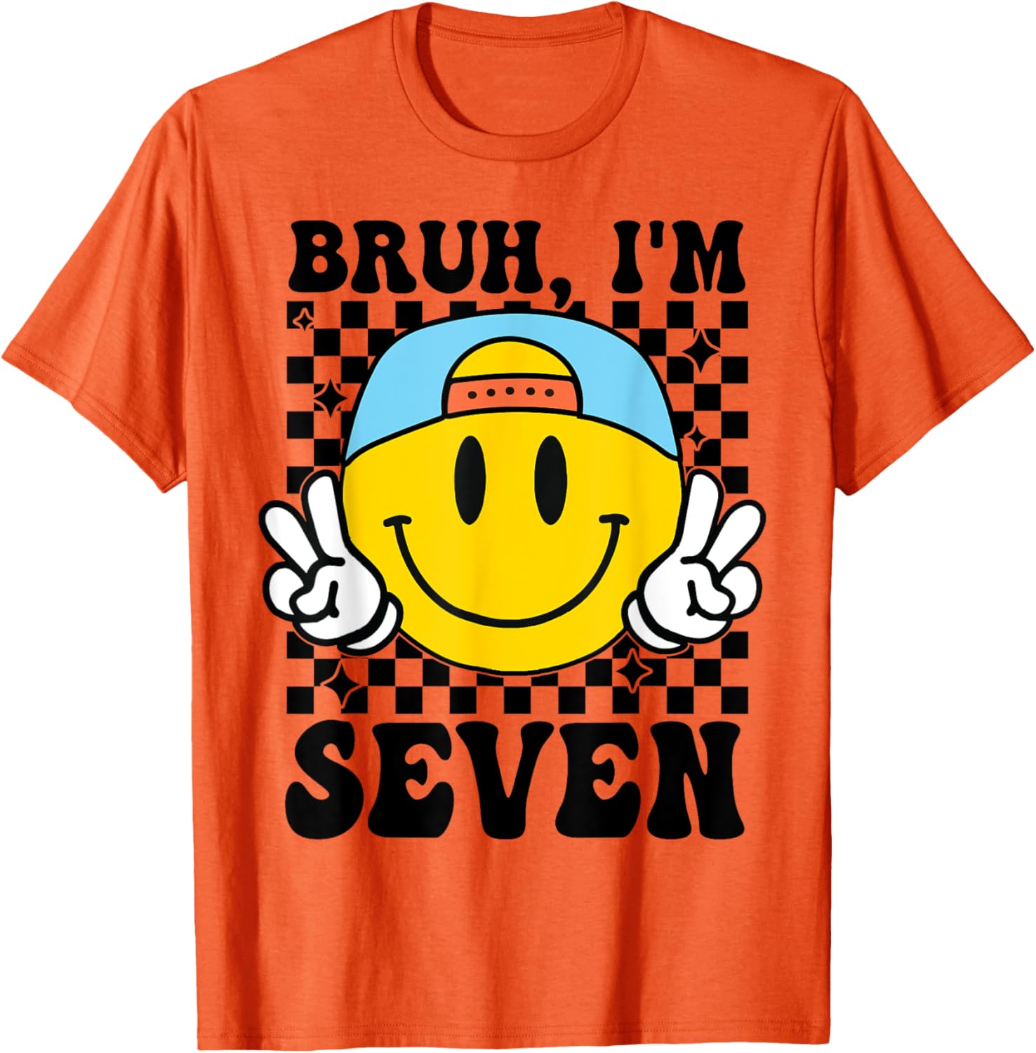 Groovy 7th Birthday T-Shirt for Boys and Girls - Fun Party Gift - 16