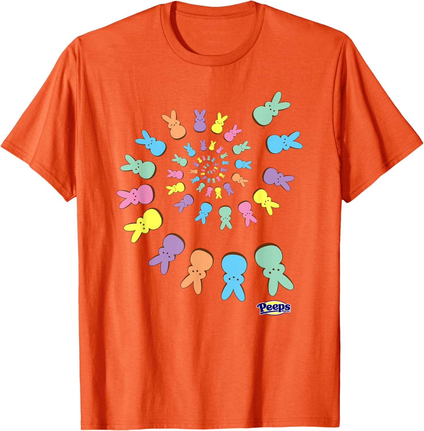 Colorful Peeps Easter T-Shirt with Sugary Bunnies Design for Fun Celebrations - 9