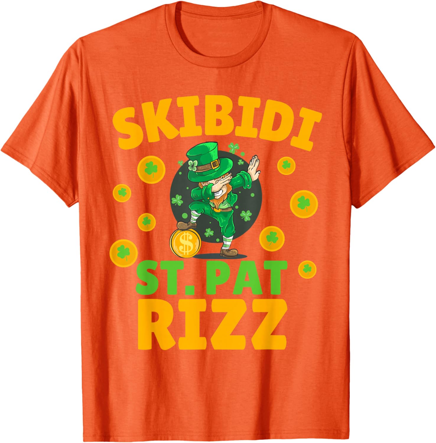 Funny St Patrick's Day Irish Skibidi Rizz T-Shirt for Festive Style - 16