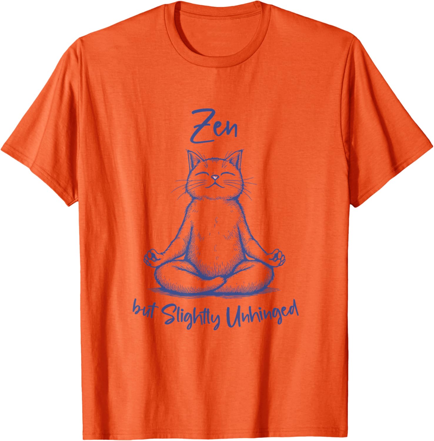 Funny Cat Meditation T-Shirt Zen Vibes for Men and Women - 4