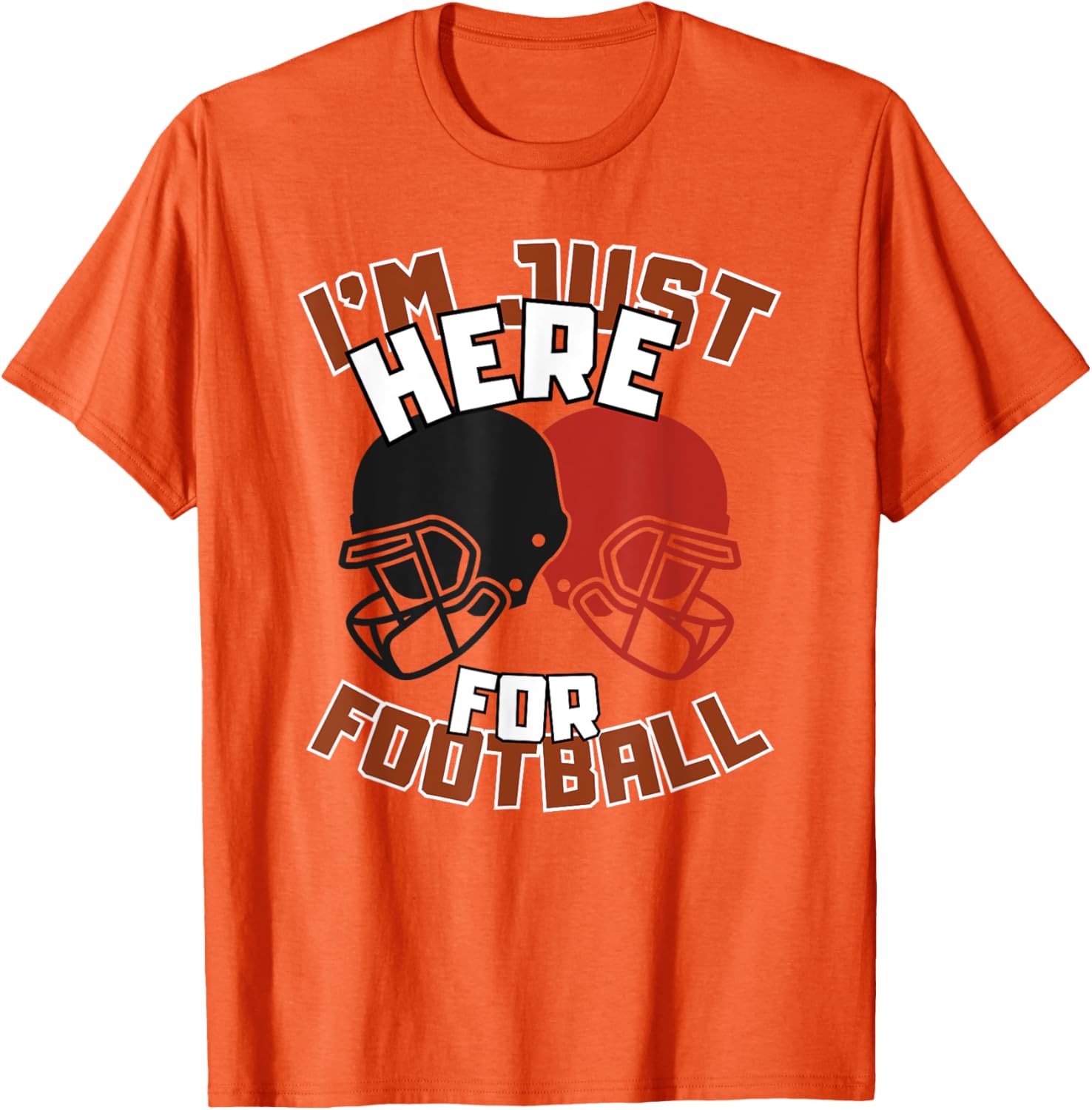 Funny I'm Just Here For Football T-Shirt for Diehard Football Fans - 10