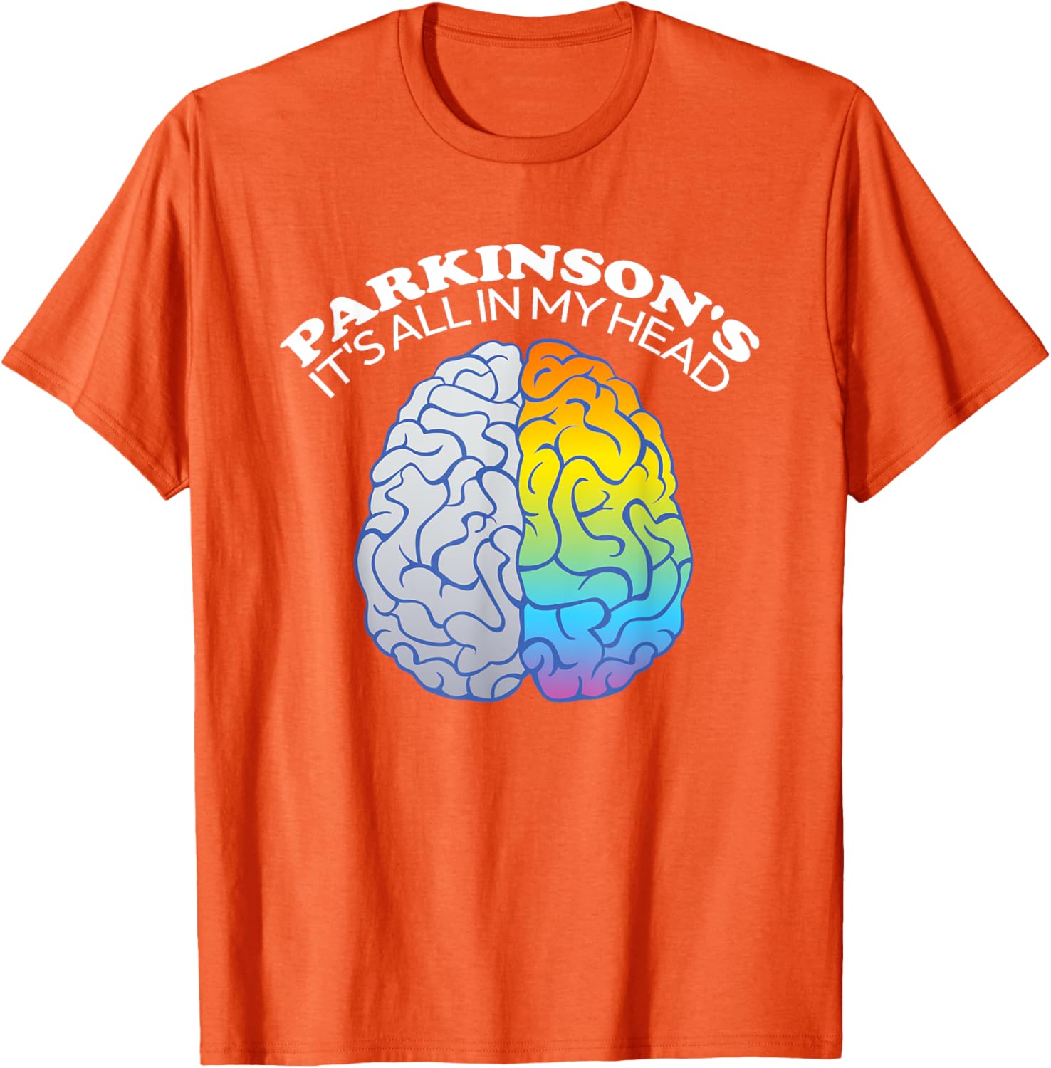 Funny Parkinson's It's All In My Head T-Shirt for Casual Wear - 10