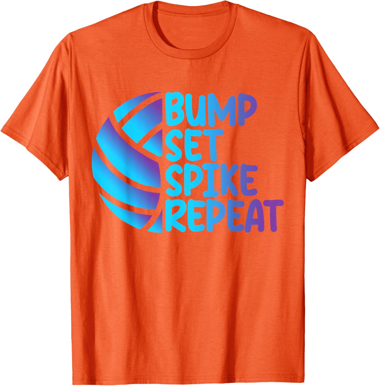 Funny Cool Volleyball Bump Set Spike Repeat T-Shirt for Sports Lovers - 12