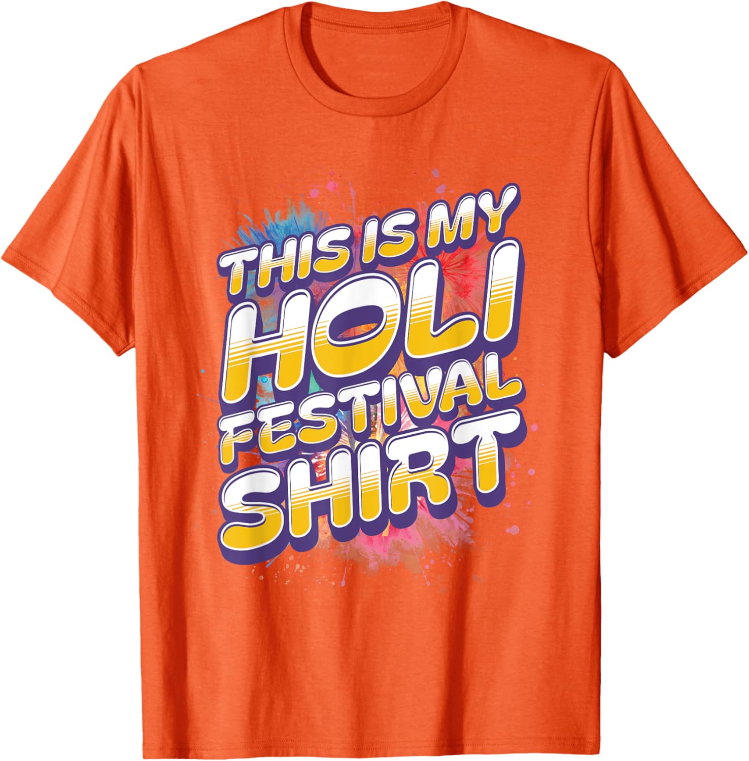 Colorful Holi Festival Shirt for Men and Women - Celebrate in Style - 12