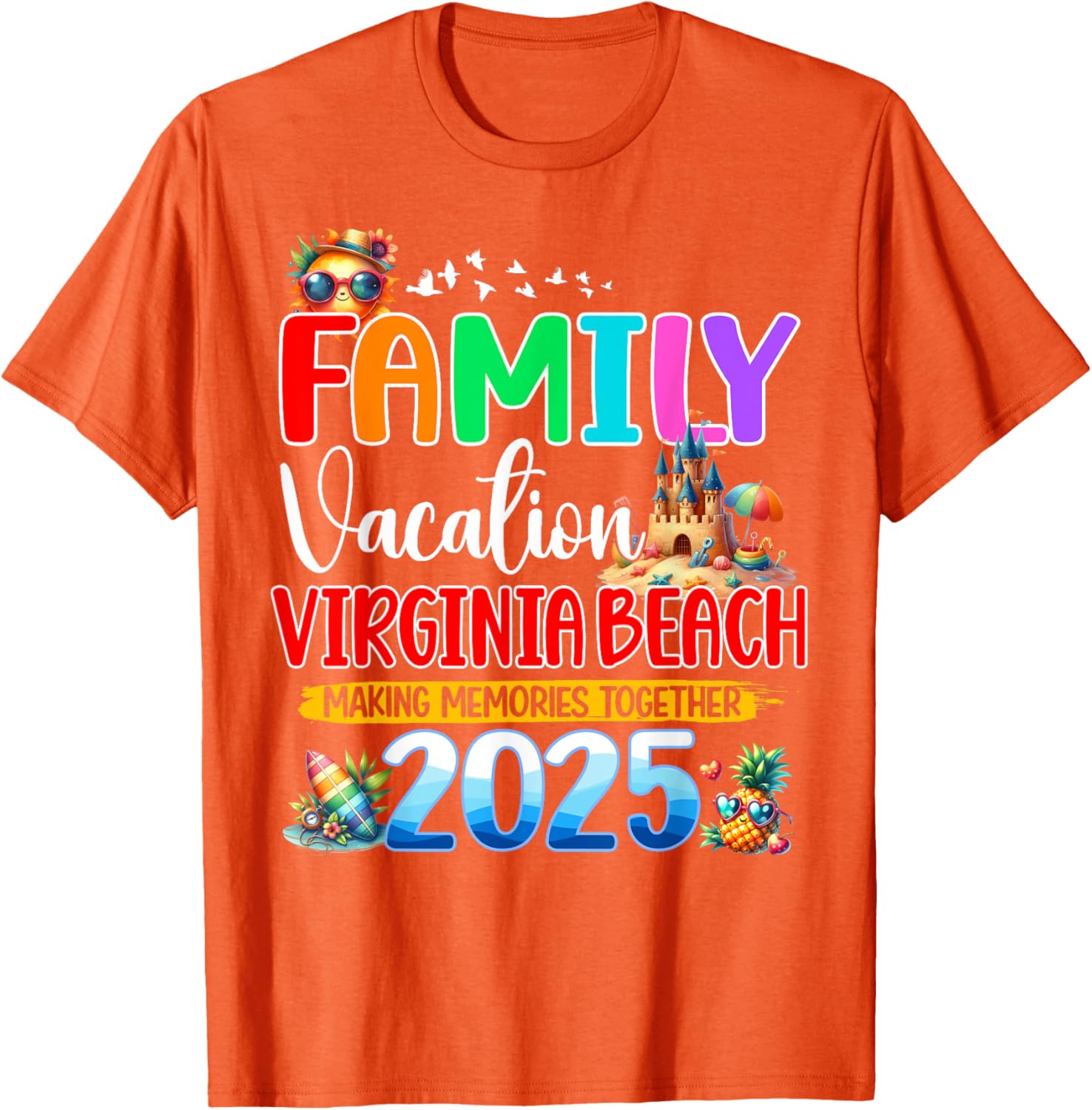 Family Vacation Virginia Beach 2025 Matching Group T-Shirt for All Ages - 14