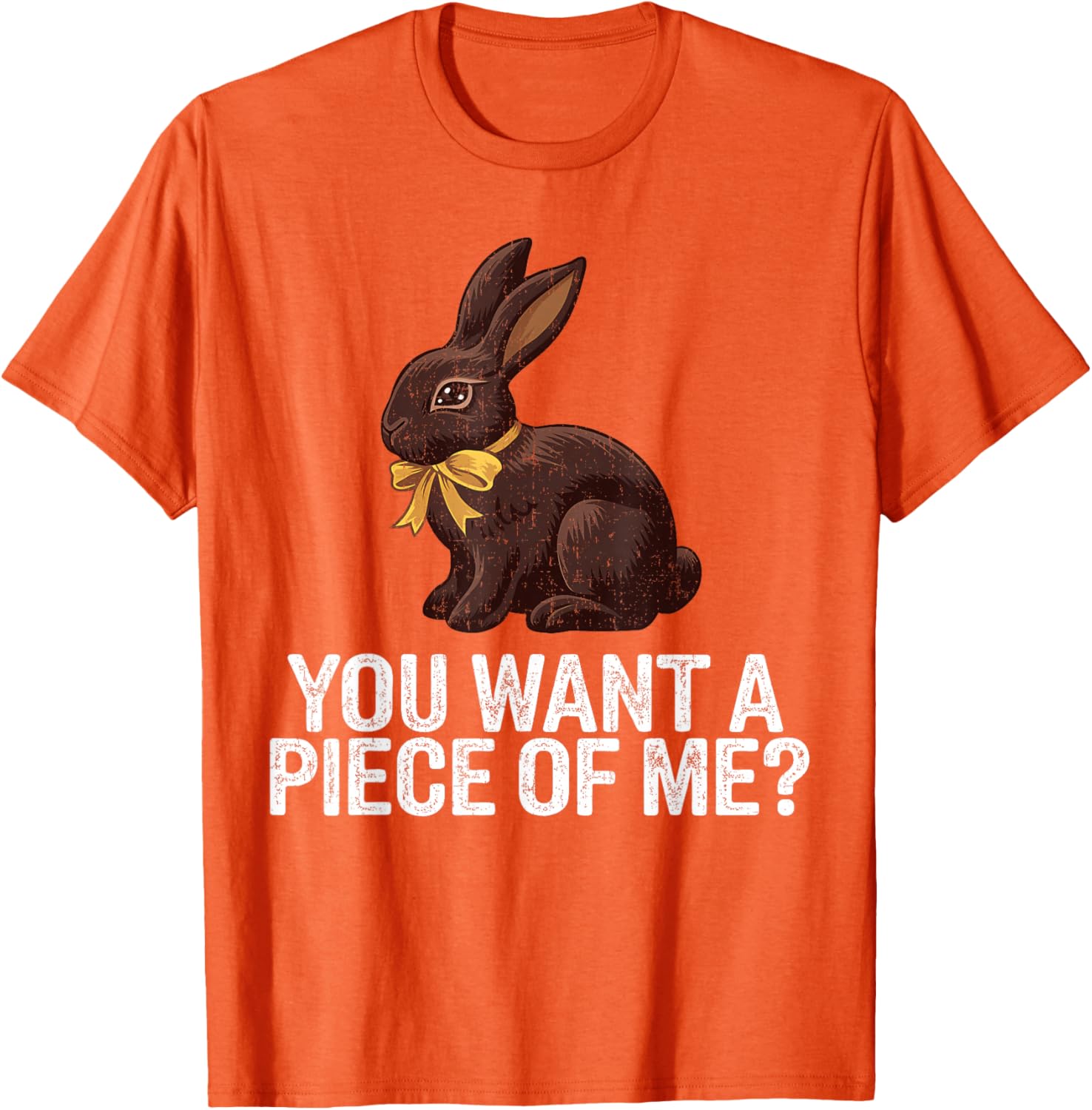 Cute Easter Rabbit Chocolate Bunny Graphic T-Shirt for Fun Holiday Style - 4