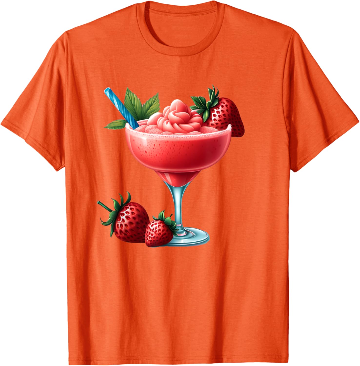 Frozen Strawberry Daiquiri T-Shirt for Fun Summer Vibes and Relaxation - 3