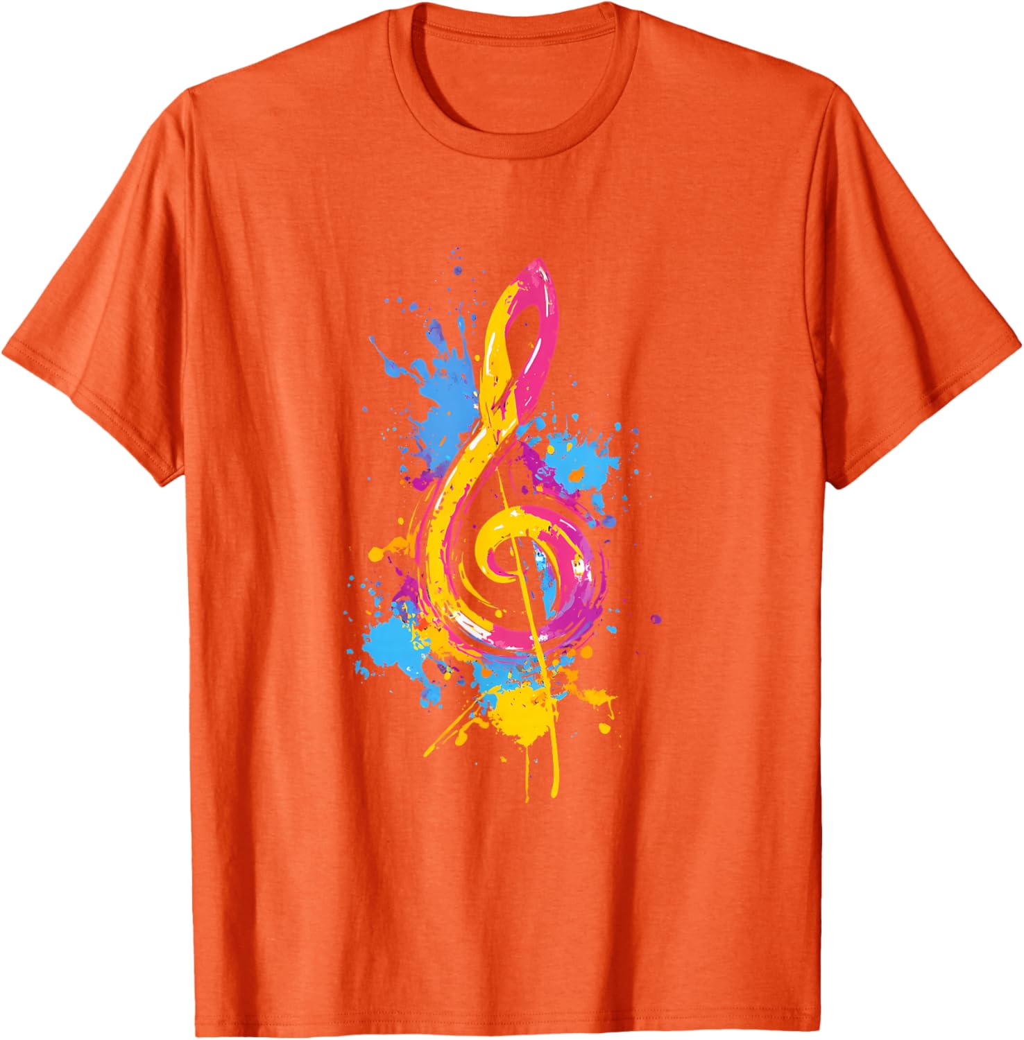 Colorful Treble Clef T-Shirt for Music Lovers - Fun Musical Tee - 4