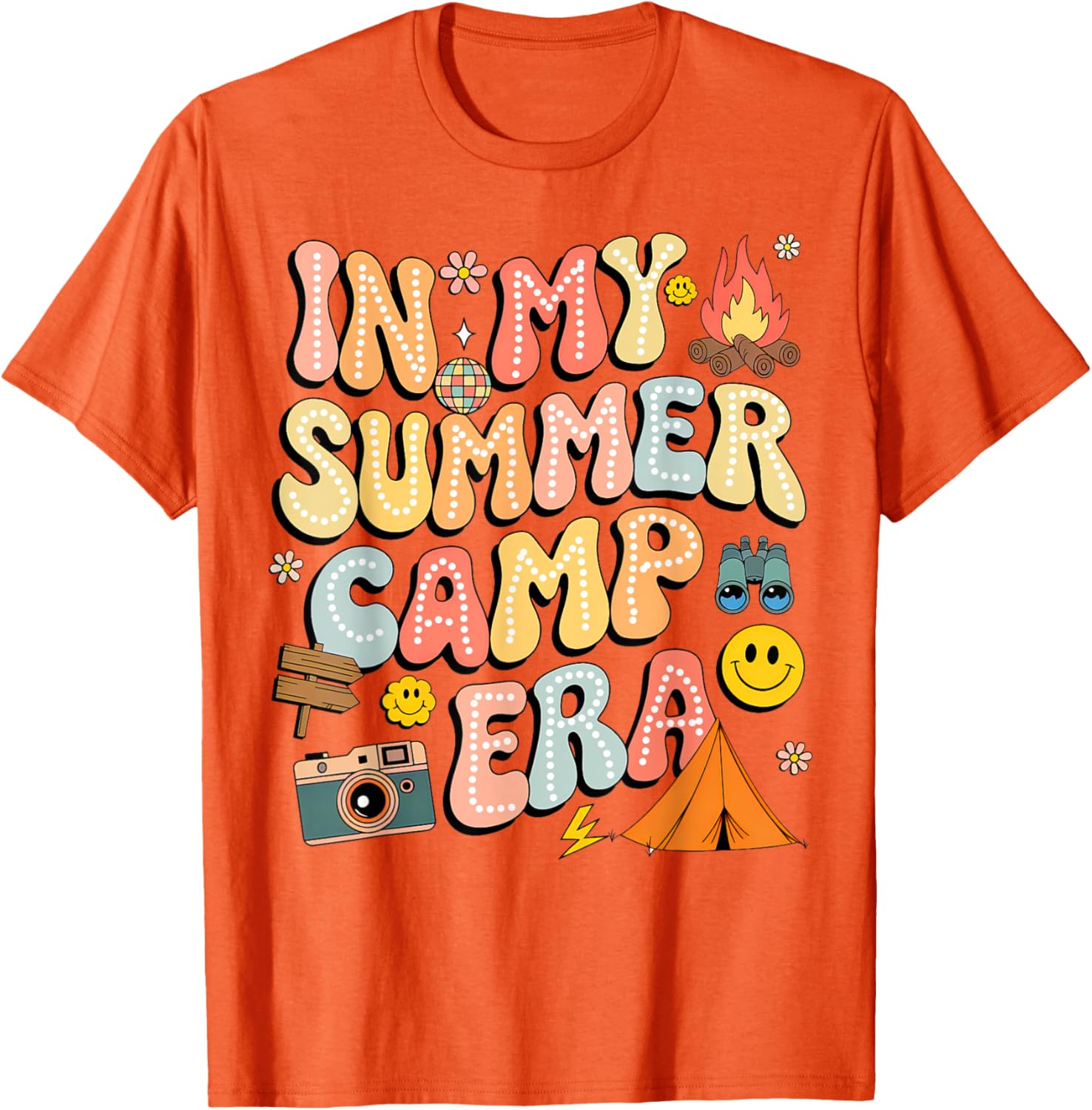 Groovy Summer Camp Crew Last Day of School T-Shirt for Fun Adventures - 19