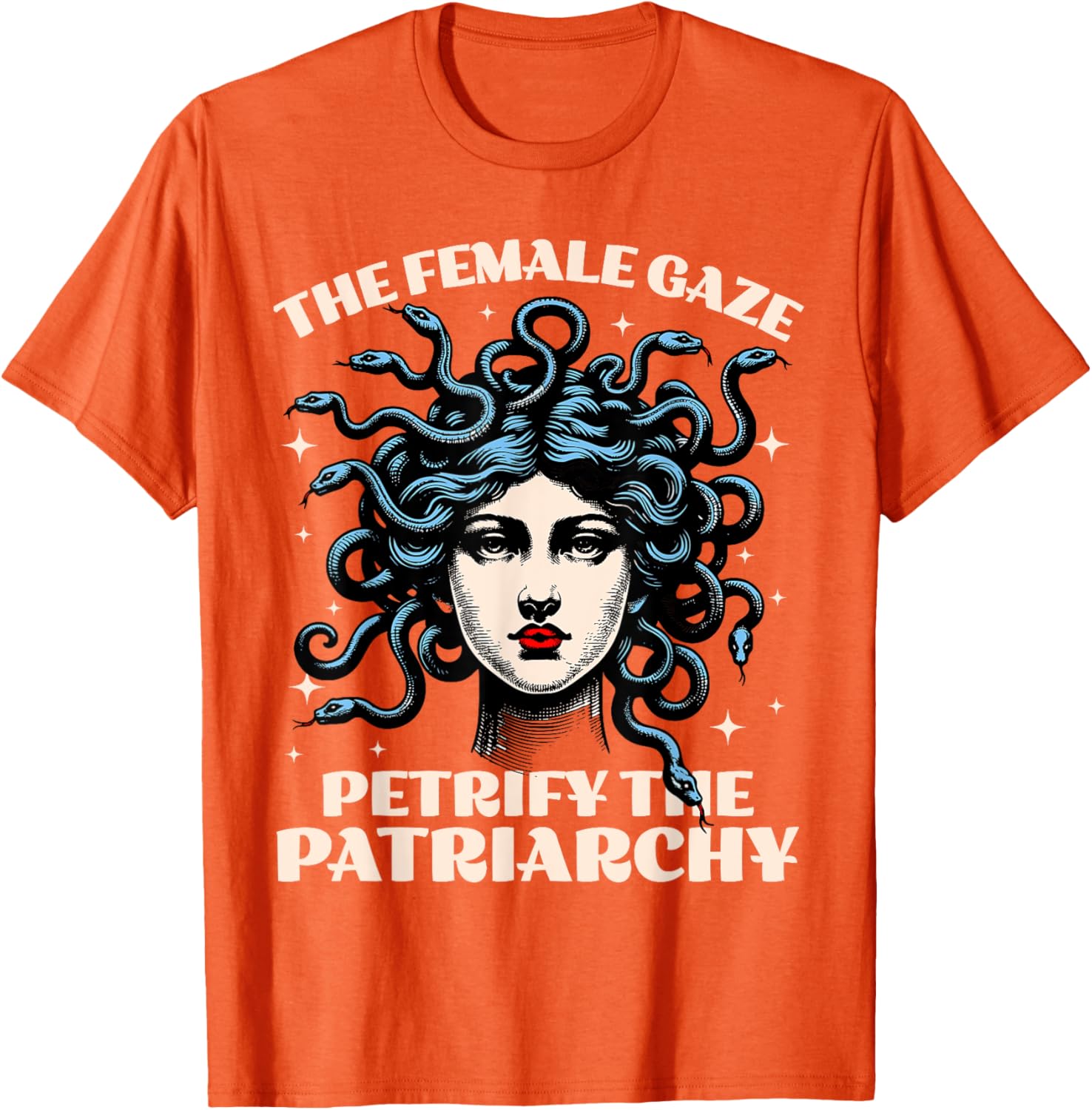 Funny Feminist Medusa T-Shirt - Petrify The Patriarchy Fashion Tee - 13