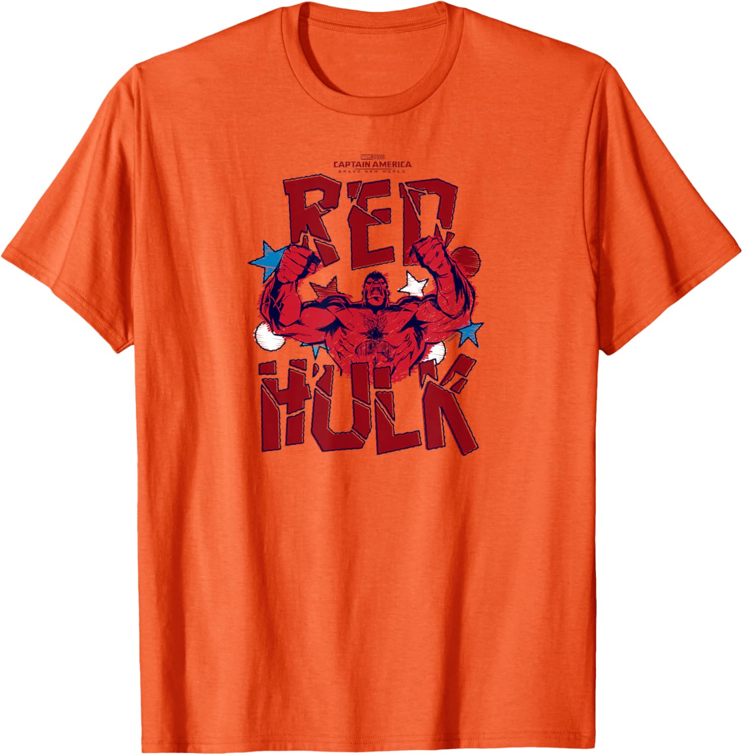 Captain America Brave New World Red Hulk Scribble T-Shirt for Fans - 8