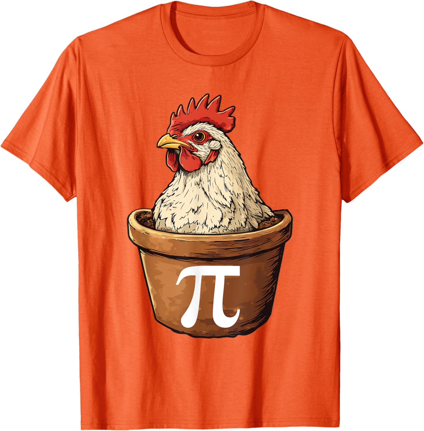 Funny Chicken Pot Pi Math T-Shirt for Math Lovers and Foodies - 5