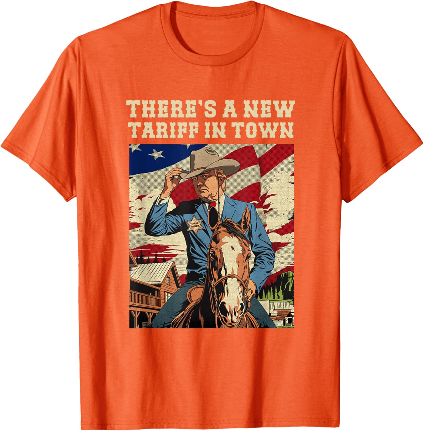 Cool There's A New Tariff In Town T-Shirt for Fun Casual Wear - 15
