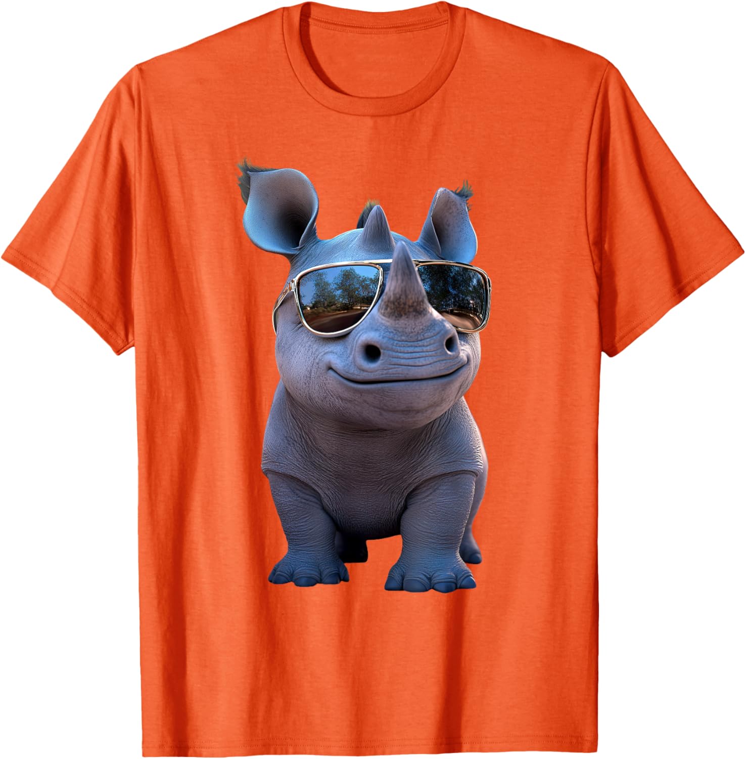 Cute Rhino Safari T-Shirt for Animal Lovers | White Rhinoceros Apparel - 10