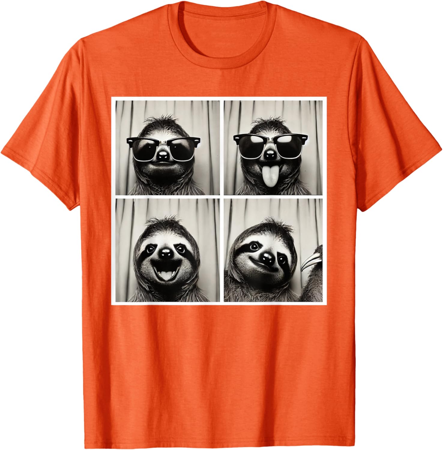 Funny Selfie Sloth T-Shirt with Sunglasses for Fun Casual Wear - 15