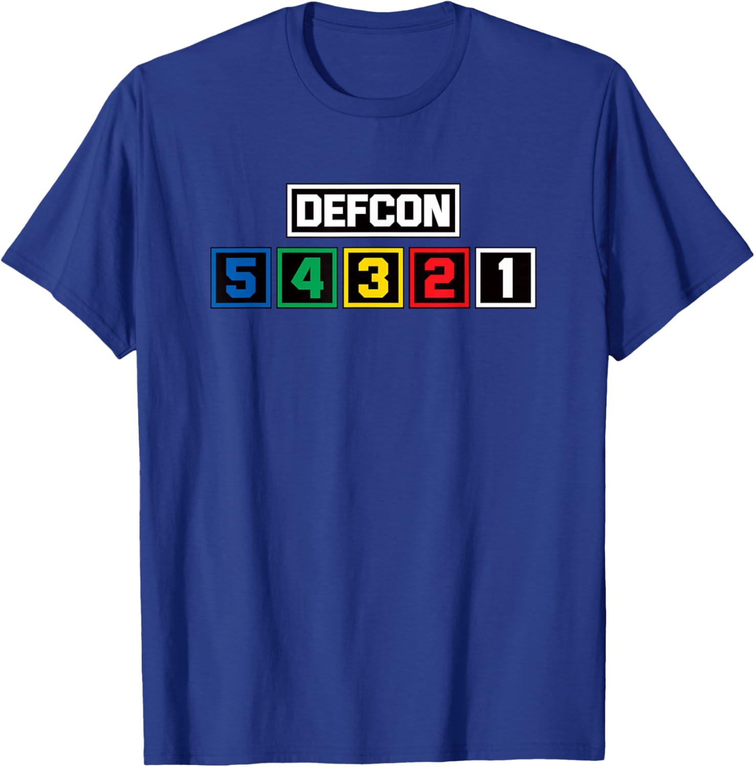 Defcon Alert T-Shirt US Defense Readiness Condition Light Meter Design - 12