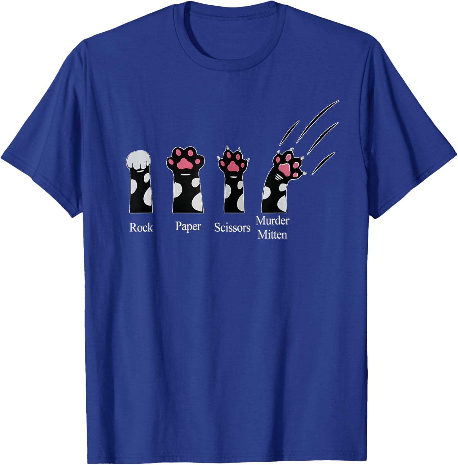Cute Cats Rock Paper Scissors Murder Mittens Funny T-Shirt for Cat Lovers - 14