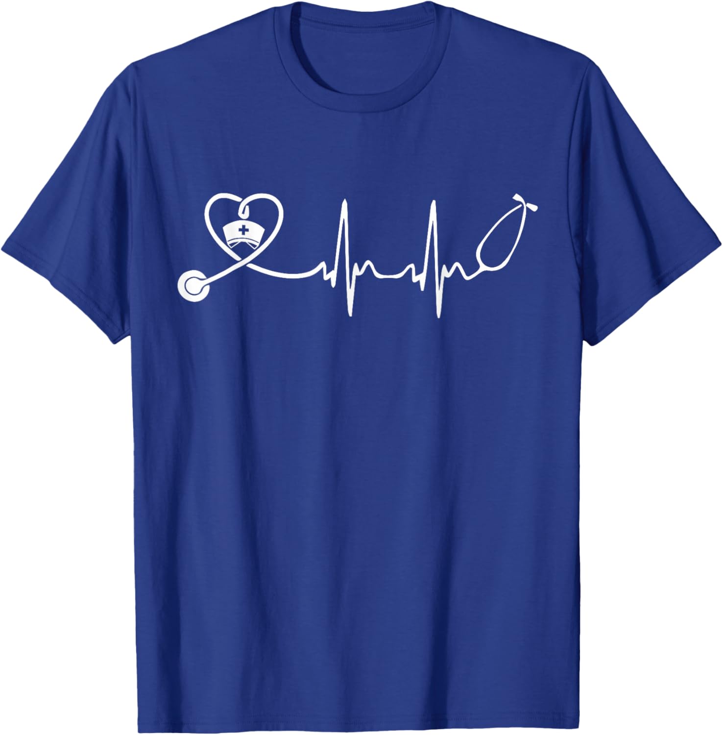 Cute Nurse Stethoscope Heartbeat T-Shirt for Nurse Week 2025 - 5