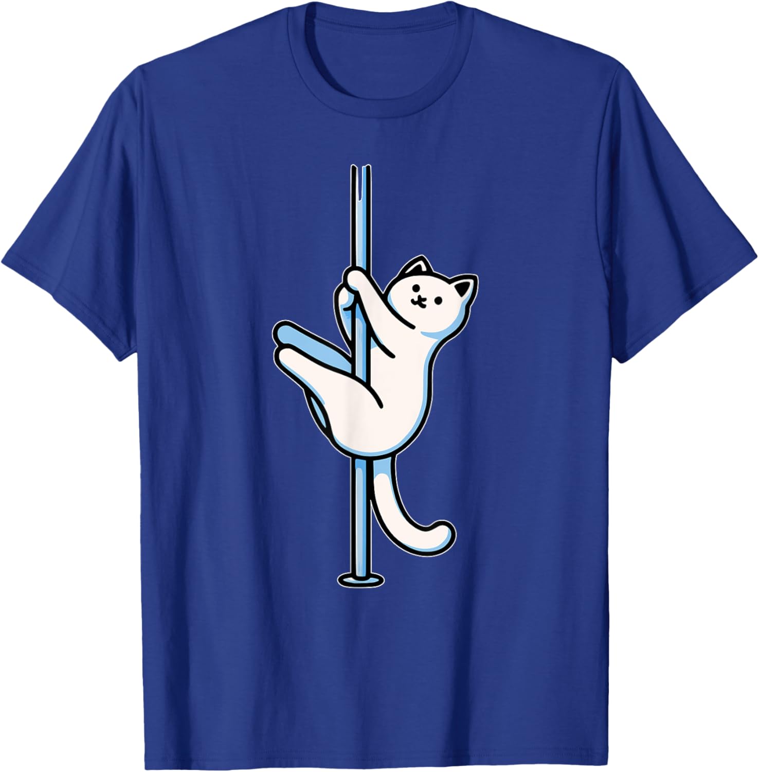 Funny Cat Pole Dancer T-Shirt Adorable Gift for Cat Lovers-Unisex Design - 3