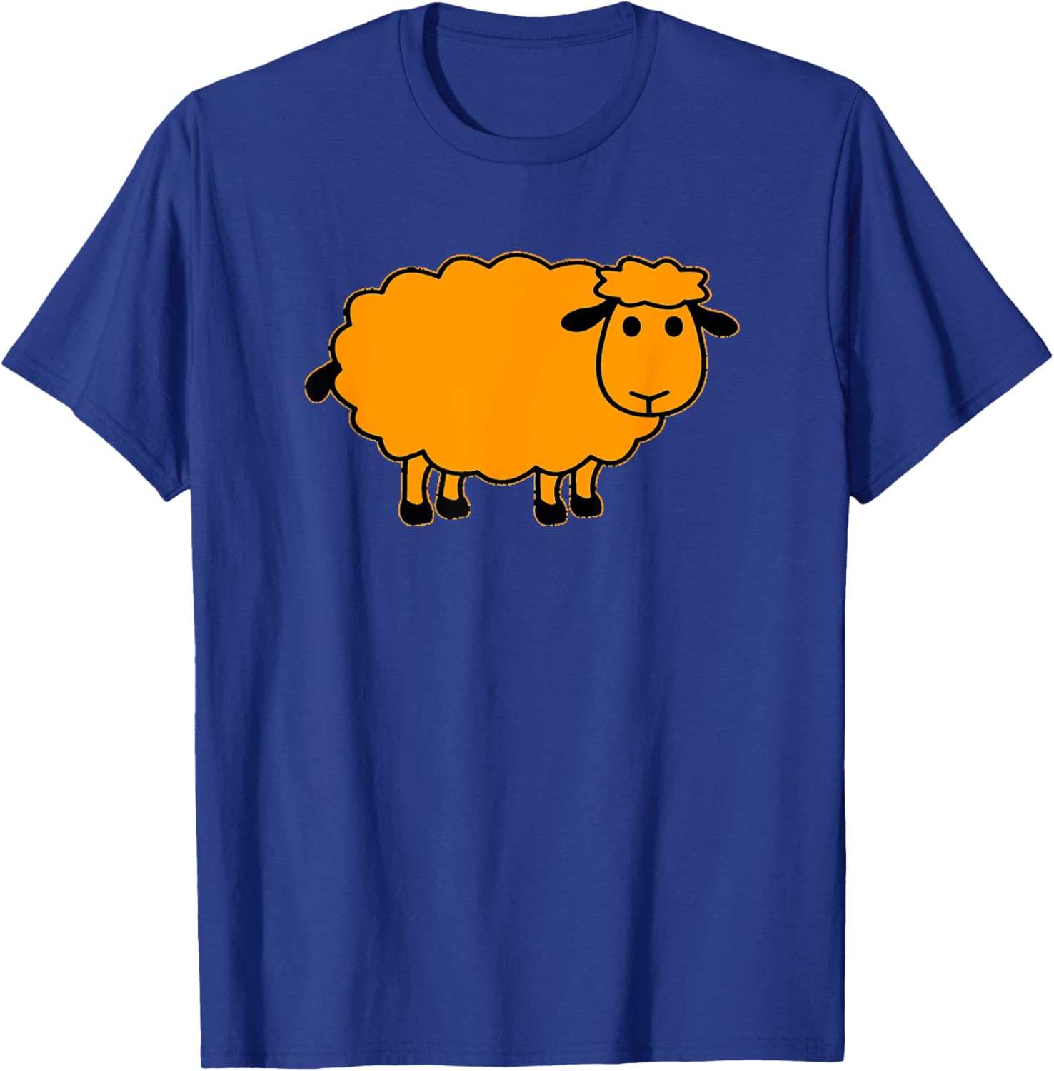 Cute Orange Sheep T-Shirt for Stylish Comfort in Clothing and Accessories - 23