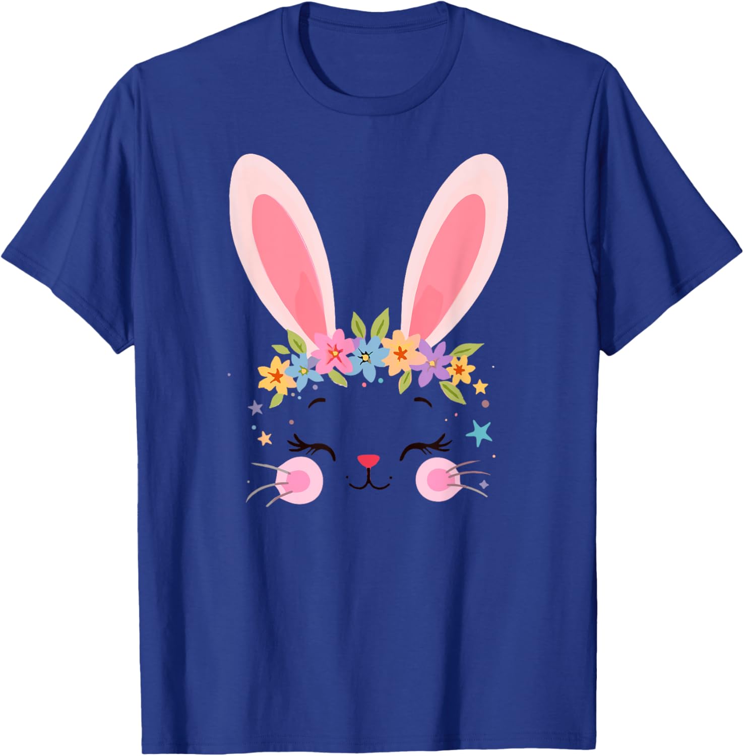 Cute Floral Easter Bunny T-Shirt for Rabbit Lovers - Women's Apparel - 14